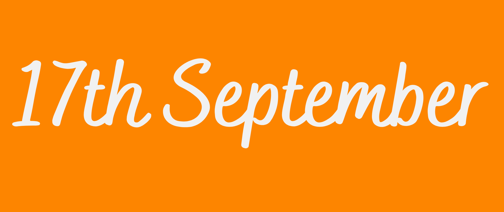 17th September