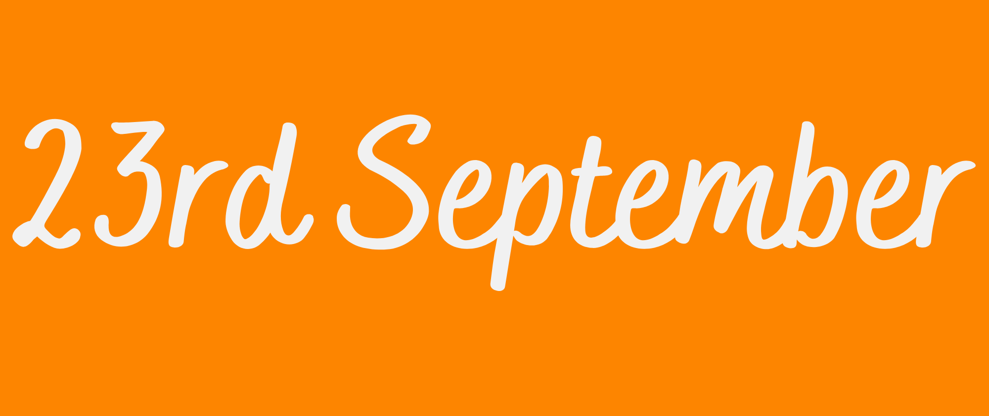 23rd September