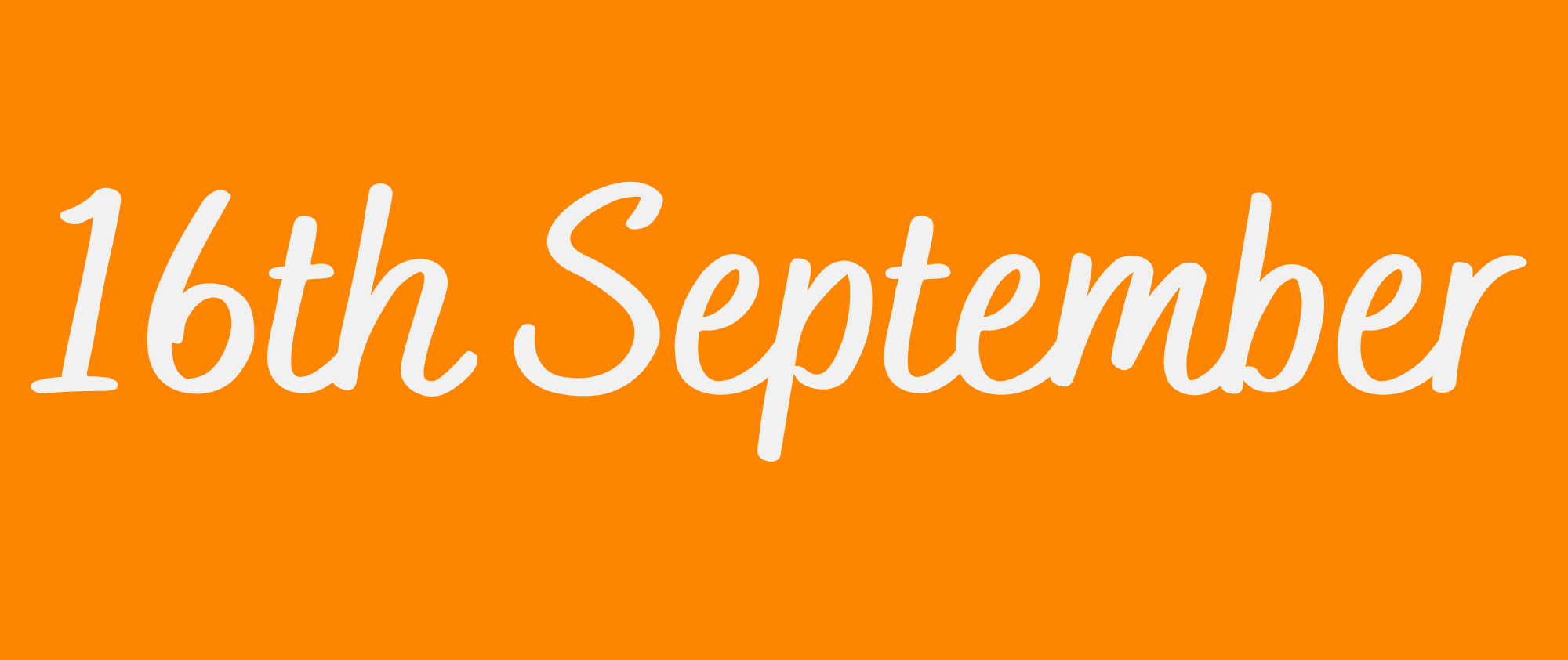 16th September